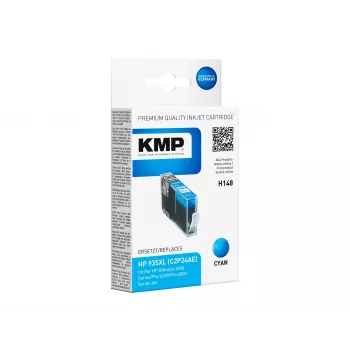 KMP H148 didelės talpos suderinama žydros spalvos rašalo kasetė, skirta HP OfficeJet 6812, 6815, 6820, 6822, 6825, Pro 6235 (15 ml, 825 puslapiai) 1744,0003