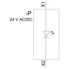 SIEMENS SIRIUS ACT LED modulis su integruotu LED, 24V AC/DC, geltonas (3SU14012BB301AA0)