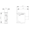 SIEMENS SIRIUS ACT LED modulis su integruotu LED, 24V AC/DC, geltonas (3SU14012BB301AA0)
