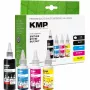 KMP PRINTTECHNIK rašalo papildymo rinkinys Brother BTD180BK/C/M/Y - juodas 110ml, žydras/mėlynai raudonas/geltonas po 50ml (Suderinamas) 1555,0005