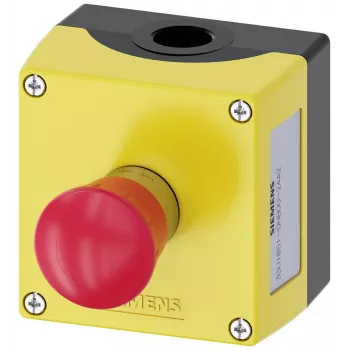 SIEMENS SIRIUS ACT tuščias korpusas 22 mm valdymo įtaisams, juodas plastikas, 1 valdymo vieta, IP66/IP67/IP69K 3SU18510NB002AA2