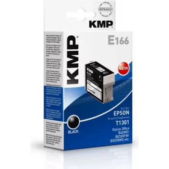 KMP E166 juoda suderinama rašalo kasetė Epson Stylus Office & WorkForce (25 ml, didelės išeigos, pakeičia T1301) 1618.4001