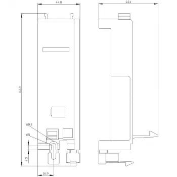Siemens 3RV2927-7AA00 kontaktoriaus tvirtinimo adapteris SIRIUS 3RV2 grandinės pertraukikliams S2/S3