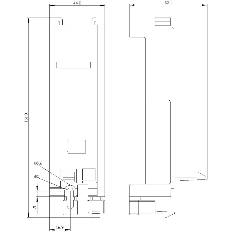 Siemens 3RV2927-7AA00 kontaktoriaus tvirtinimo adapteris SIRIUS 3RV2 grandinės pertraukikliams S2/S3