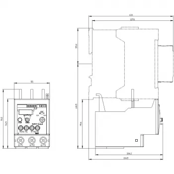 SIEMENS SIRIUS 3RU2136-4EB0 šiluminė apsaugos relė 22-32 A Class 10