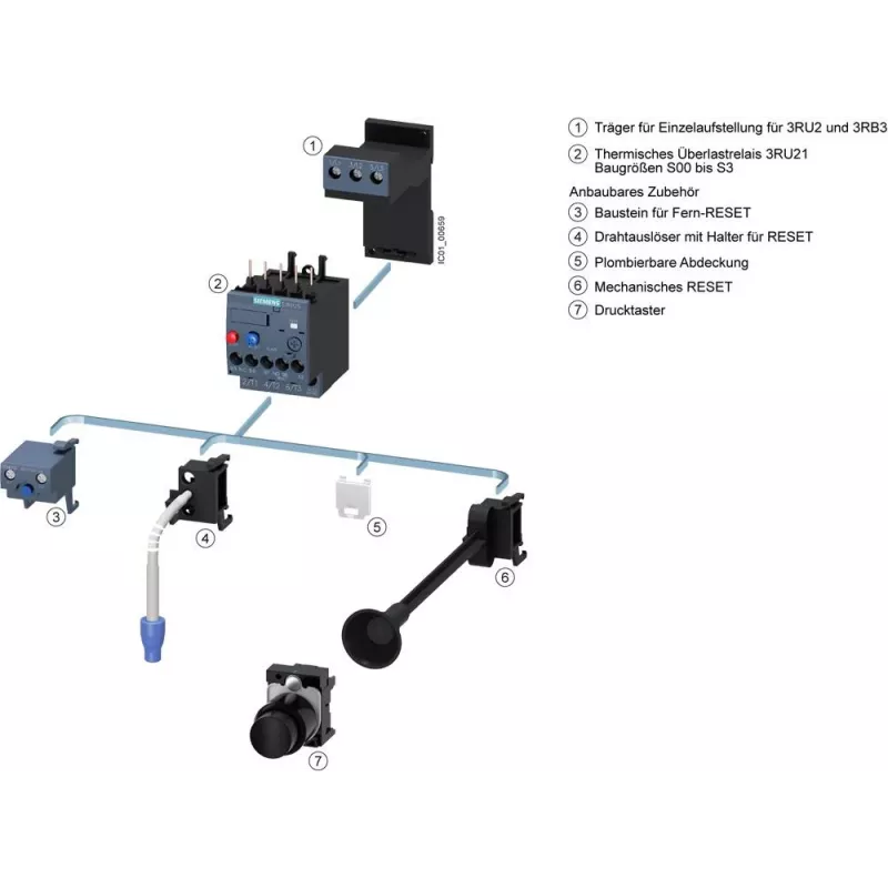 SIEMENS SIRIUS 3RU2136-4EB0 šiluminė apsaugos relė 22-32 A Class 10