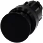 Siemens SIRIUS ACT grybo formos mygtuko priekinis elementas, plastikinis, juodas, 22 mm, 40 mm actuatorius, fiksuojantis, atblokuojamas patraukus 3SU1000-1AD10-0AA0