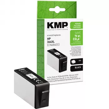 KMP suderinama juoda rašalo kasetė HP 364XL (CN684EE) - didelės talpos 1712,4001