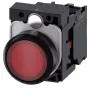 Siemens SIRIUS ACT apšviesta mygtukinė, komplektas, plastikinė, raudona, 22 mm, 1NO+1NC, 24 V AC/DC LED 3SU1102-0AB20-1CA0
