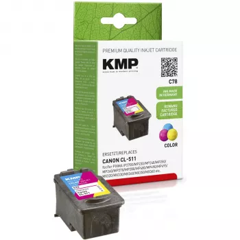 KMP C78 trijų spalvų rašalo kasetė (žydra, purpurinė, geltona) Canon PIXMA MP230, MP237, MP252, MP258, MP280, MP282, MP495, MP499, MX360, MX410, MX420 spausdintuvams 1512.4030