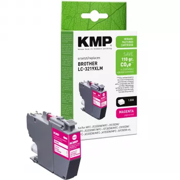 KMP PRINTTECHNIK 1538,4006 suderinama didelio našumo purpurinės spalvos rašalo kasetė, skirta Canon PIXMA