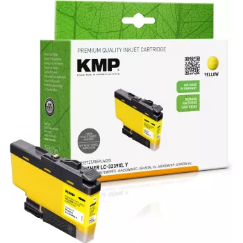 KMP geltonas rašalo kasetė, suderinama su Brother LC-3239XLY (1543,4009)