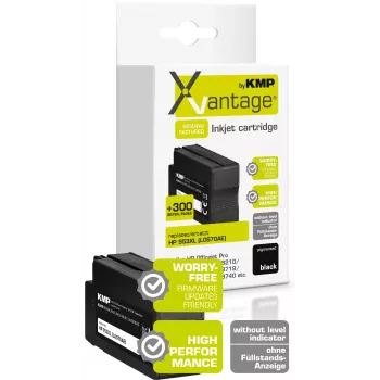 KMP XVantage juodas pigmentinis rašalo kasetė, suderinama su HP 953XL (L0S70AE) 1747,4081