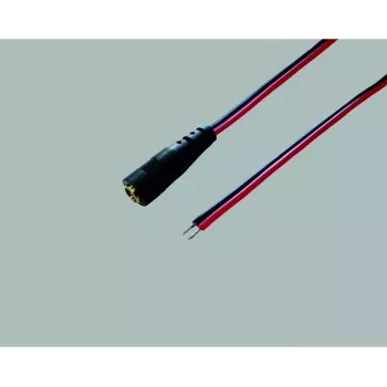 BKL Electronic 075159 žemos įtampos jungiamasis kabelis DC 5,5 x 2,1 mm į atvirą galą 30 cm