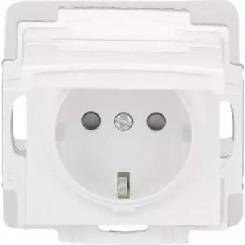 BUSCH-JAEGER SCHUKO kištukinis lizdas 16A 250V įleidžiamas Alpinės baltos spalvos 2CKA002013A5446