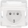 BUSCH-JAEGER SCHUKO kištukinis lizdas 16A 250V įleidžiamas Alpinės baltos spalvos 2CKA002013A5446