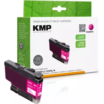KMP raudonos spalvos rašalo kasetė, suderinama su Brother LC-3239XLM (1543,4006)