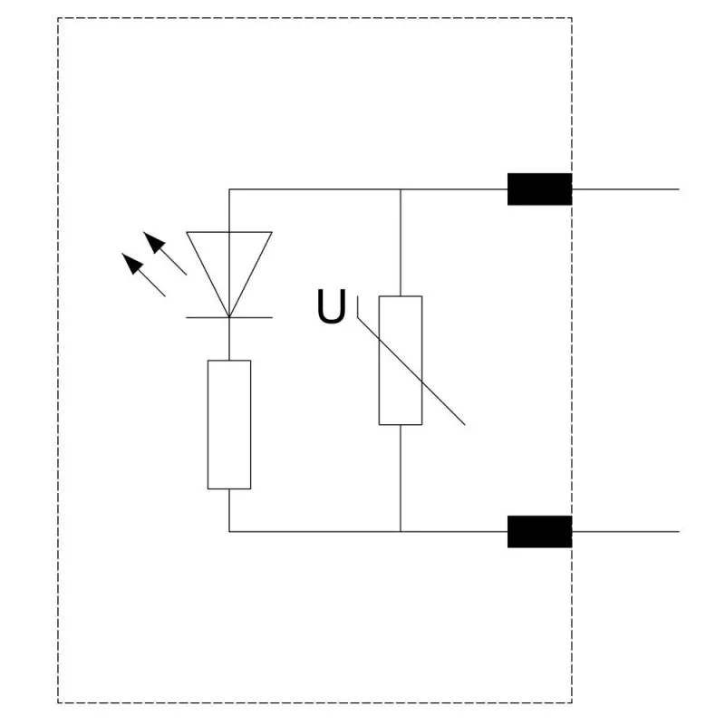 Siemens varistorius su LED, 24-48V AC/12-24V DC, SIRIUS kontaktoriams S00/S0, įstatomas, 3RT29161JJ00
