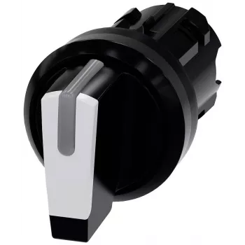 Siemens SIRIUS ACT selektoriaus jungiklio priekinis elementas, baltas, 2 padėčių, 22mm 3SU1002-2BN60-0AA0