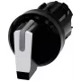 Siemens SIRIUS ACT selektoriaus jungiklio priekinis elementas, baltas, 2 padėčių, 22mm 3SU1002-2BN60-0AA0