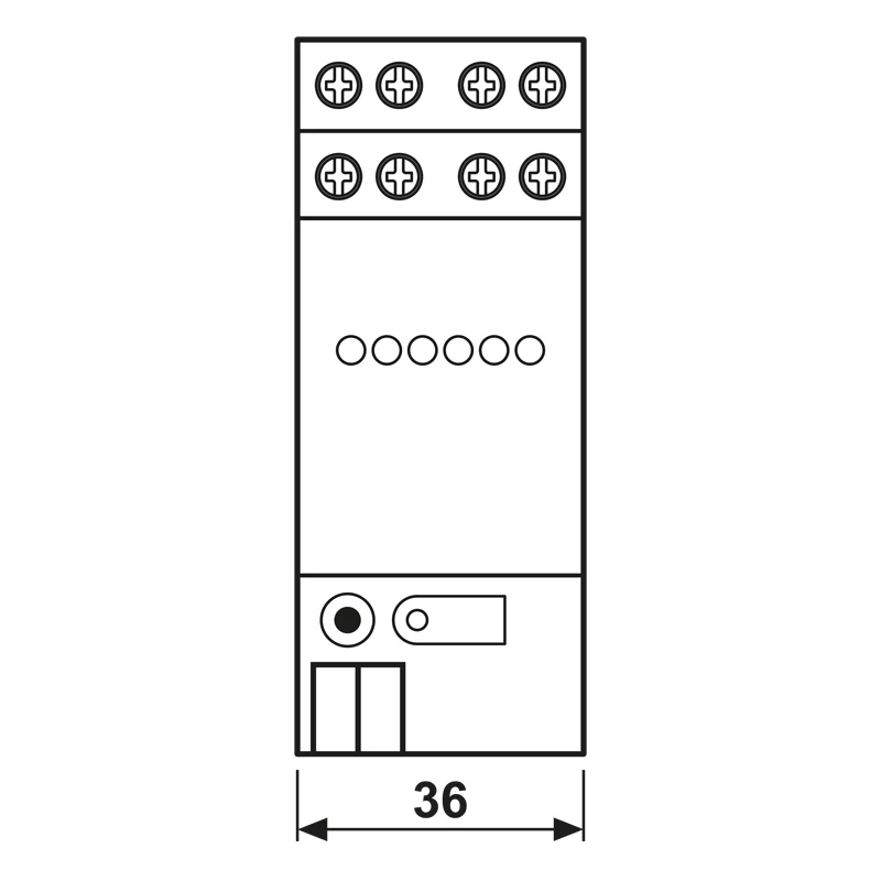 JUNG Binary Input 6-Gang (2116REG)