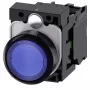 Siemens SIRIUS ACT apšviestas mygtukas su LED, mėlynas, 1NO+1NC, 24V AC/DC, 3SU1102-0AB50-1BA0