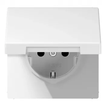 JUNG LS 1520 BFKIK SCHUKO kištukinis lizdas 16 A 250 V su padidinta apsauga nuo prisilietimo, šviesiai baltas LS1520BFKIKLWW