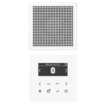 JUNG DABLS1BTWW išmanusis radijas DAB+ su Bluetooth, mono, Alpių baltumo