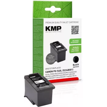 KMP juoda rašalo kasetė, suderinama su Canon PG-540L (1516,4401)