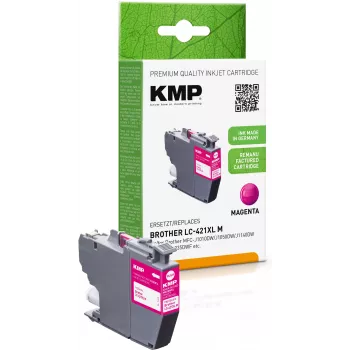 KMP perdirbta purpurinės spalvos rašalo kasetė Brother MFC-J1010DW (LC421XLM, 500 puslapių, 7 ml) 1548,4006