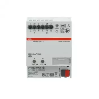 ABB UD/S2.315.2.1 LED šviesos reguliatorius 2x315 W/VA, 2 kanalų KNX universalus reguliavimo aktorius, DIN bėgiui 2CKA006197A0053