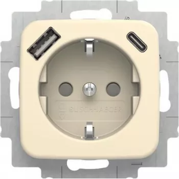 BUSCH-JAEGER SCHUKO kištukinis lizdas su USB-A+C, 20 EUCB2USBAC-212 (2CKA002011A6295)