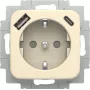 BUSCH-JAEGER SCHUKO kištukinis lizdas su USB-A+C, 20 EUCB2USBAC-212 (2CKA002011A6295)