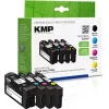 KMP 1637,4005 suderinami daugiapakopiai rašaliniai kasetės Epson Workforce Pro WF-3720 serijai - juoda, žydra, purpurinė, geltona (4 vienetų rinkinys) 1638,4005