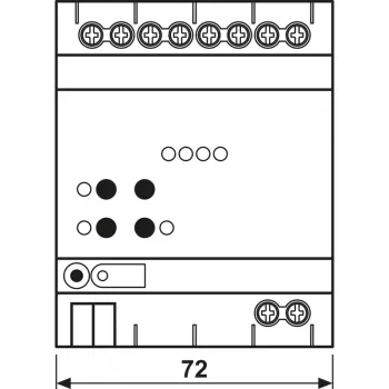 JUNG KNX DALI-2 spalvų aktorius, 4 kanalų, DIN bėgelio, 4 TE, Secure (300041SDA2R)