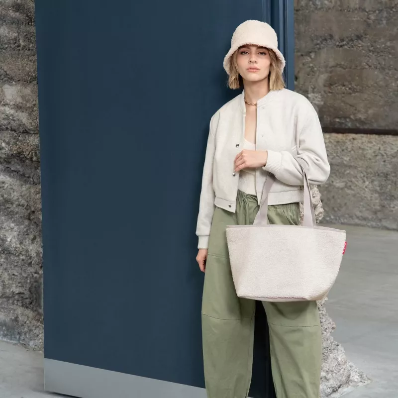 Reisenthel Shopper M Teddy Sand pirkinių krepšys 15L ZS1042