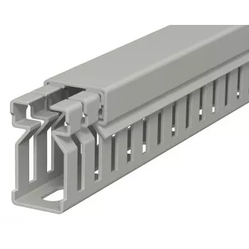 OBO BETTERMANN 6178003 PIK-Kanal pravedimo kanalas 2000x15x30 mm, pilkas PVC, su plyšiais