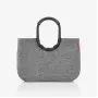 reisenthel loopshopper L pirkinių krepšys, Twist Silver, 25 L, aliuminio rėmas, poliesteris OR7052