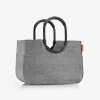 reisenthel loopshopper L pirkinių krepšys, Twist Silver, 25 L, aliuminio rėmas, poliesteris OR7052