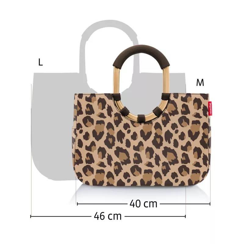 reisenthel loopshopper L pirkinių krepšys, Twist Silver, 25 L, aliuminio rėmas, poliesteris OR7052