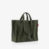 reisenthel Softshopper cord dark matcha GR5057 rankinė per petį, poliesteris, 28 l