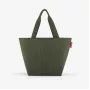 reisenthel Shopper M cord dark matcha pirkinių krepšys ZS5057 – 15 litrų talpa