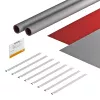 OBO Bettermann FSB-K32 tvirtinimo juostų rinkinys fotovoltinėms sistemoms 550x380 mm, pilka/raudona, 7203150