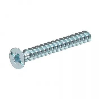 OBO Bettermann 2003271 prietaisų varžtai M4 x 10 mm, Pozidriv PZ1, cilindrinė galvutė, cinkuotas plienas, 50 vnt.