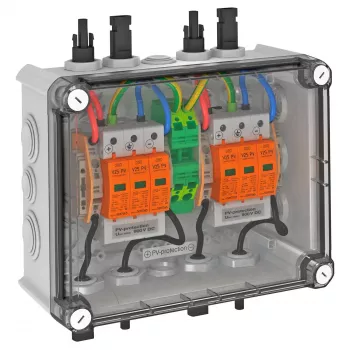 OBO VG-BC900S11 PV sistemos sprendimas korpuse, 2x1 PV string į 2 išėjimus, Type 2 SPD, 900 V DC 5088565