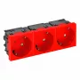 OBO BETTERMANN Connect 45 STD-D3SC SRO3 3 vietų Schuko lizdas, pasuktas 33° kampu, juodas 6120509