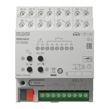 JUNG 2570M1SR KNX IP multistotelė, DIN bėgelis, 4 TE, Secure