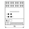 JUNG 2570M1SR KNX IP multistotelė, DIN bėgelis, 4 TE, Secure
