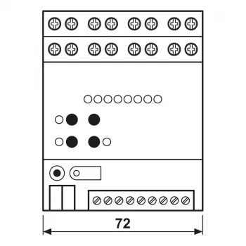 JUNG 2570M1SR KNX IP multistotelė, DIN bėgelis, 4 TE, Secure