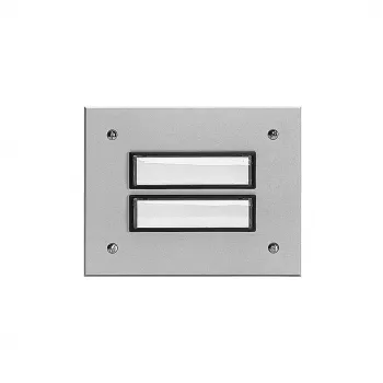 Grothe ETA 802 EV1 lygio plokštė 95x95mm anoduotas aliuminis sidabrinės spalvos modulinėms durų stotelėms 55802